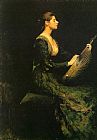Thomas Dewing Lady with a Lute painting